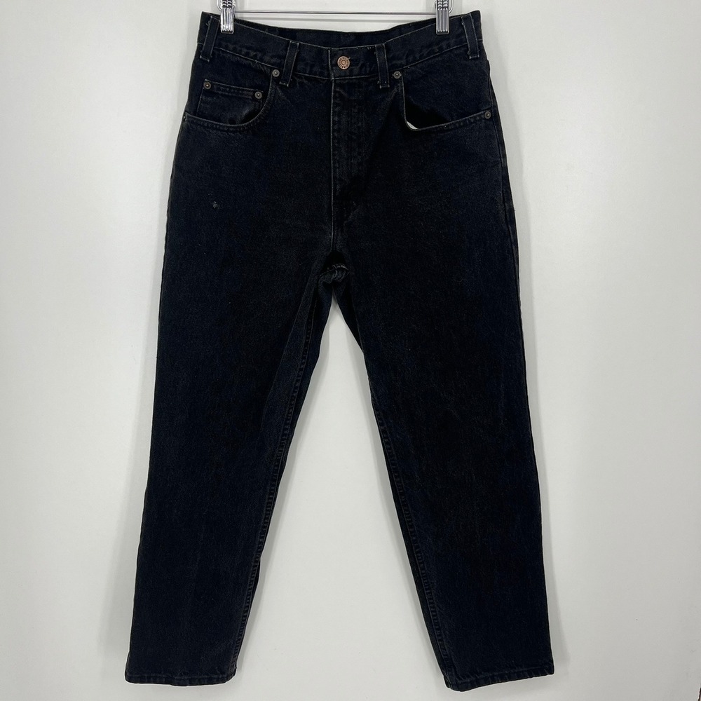 Vintage Arizona Jean Co Mens Black Straight Leg Jeans Made in USA 33x30 90s